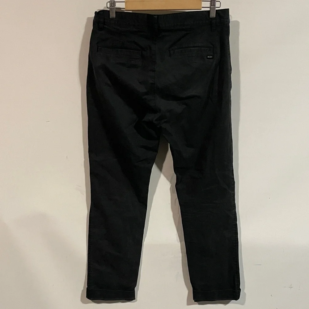 RVCA daggers Black Casual Pants - Picture 3 of 4